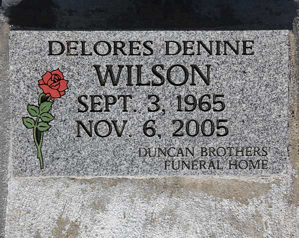 DELORES DENINE WILSON Gravestone Photo