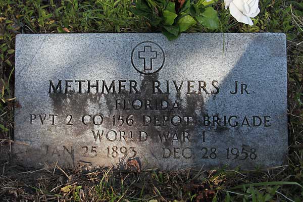 METHMER RIVERS Gravestone Photo