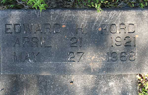 EDWARD H. FORD Gravestone Photo