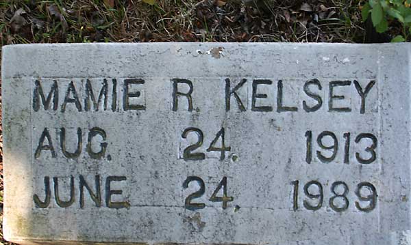 MAMIE R. KELSEY Gravestone Photo