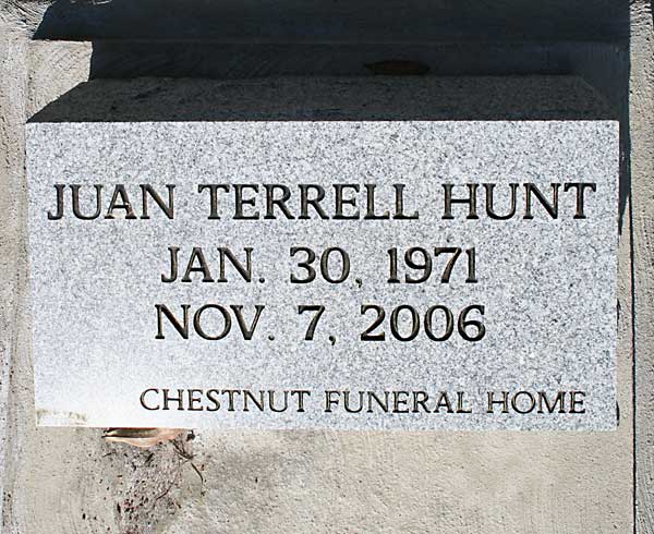 TERRELL JAUN HUNT Gravestone Photo