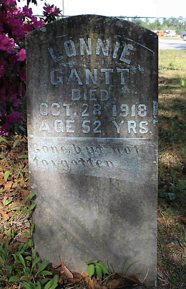 Lonnie Gantt Gravestone Photo