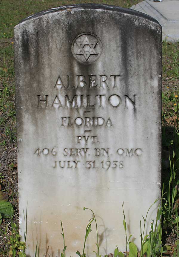 Albert Hamilton Gravestone Photo