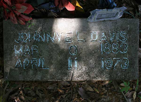 Johnnyel Davis Gravestone Photo