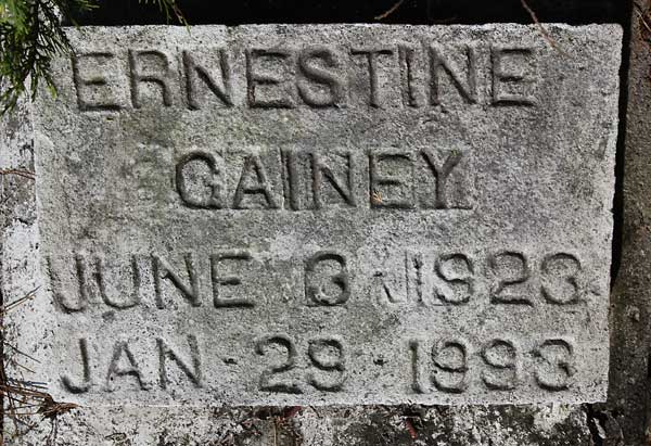Ernestine Gainey Gravestone Photo