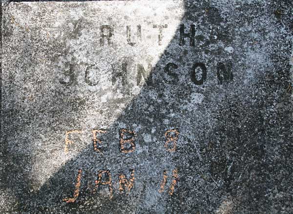 Ruth Johnson Gravestone Photo