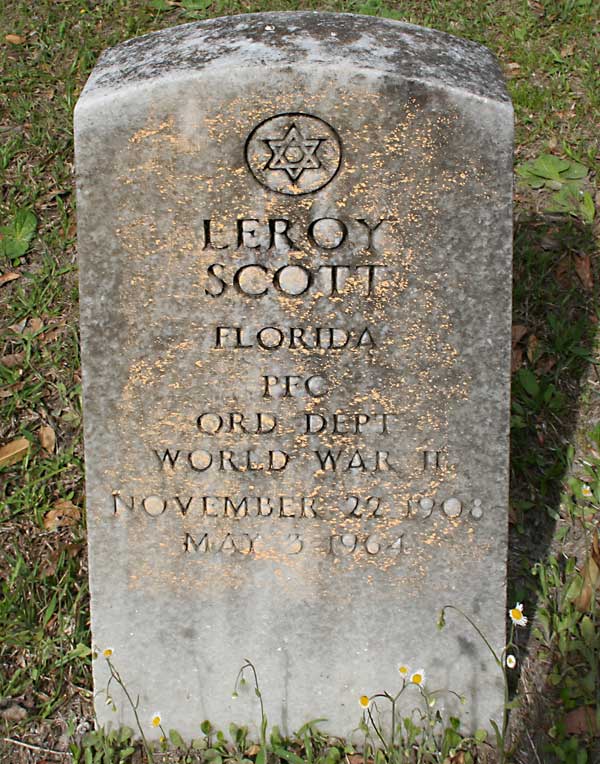 Leroy Scott Gravestone Photo