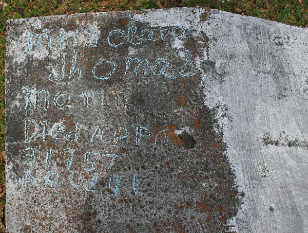 Mrs Clara Thomas Gravestone Photo