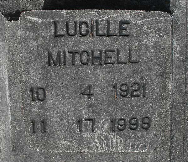 Lucille Mitchell Gravestone Photo