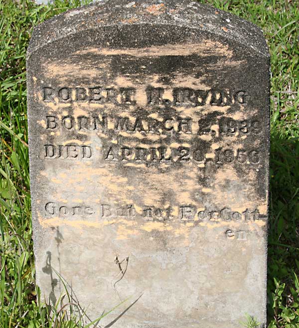 Robert N. Irving Gravestone Photo