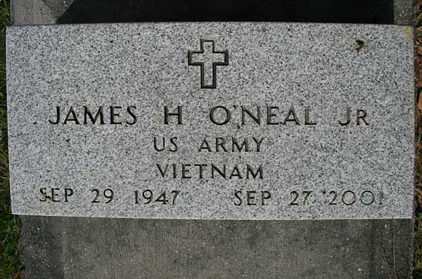 James H. O'Neal Gravestone Photo