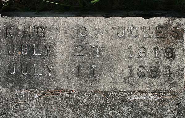 King C. Jones Gravestone Photo