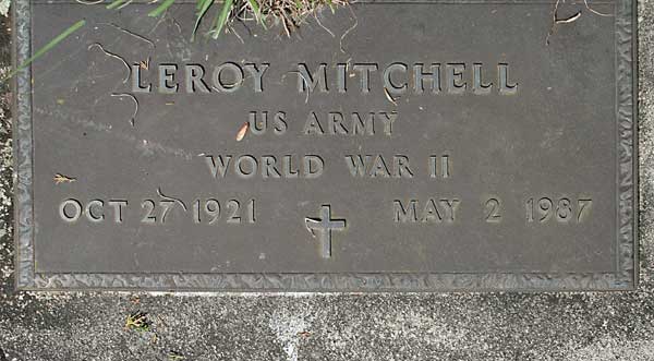 Leroy Mitchell Gravestone Photo