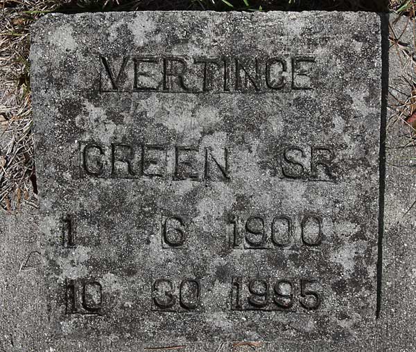 Vertince Green Gravestone Photo