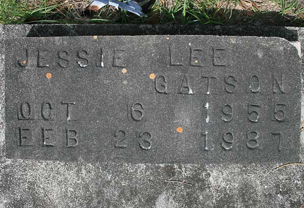 Jessie Lee Gatson Gravestone Photo