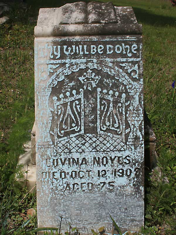 Luvina Noyes Gravestone Photo