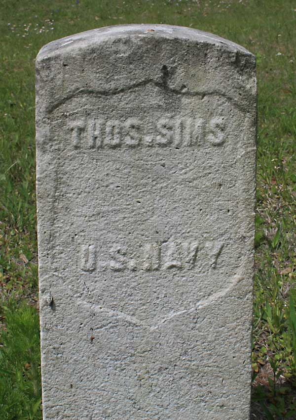 Thos. Sims Gravestone Photo