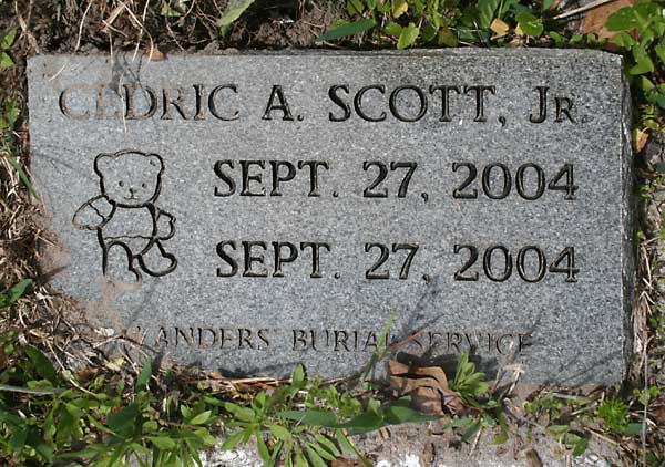 Cedric A. Scott Gravestone Photo