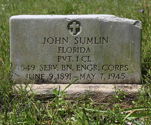 John Sumlin Gravestone Photo