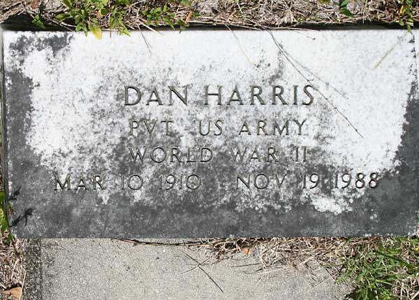 Dan Harris Gravestone Photo