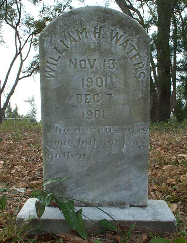 Wiliam H. Waters Gravestone Photo