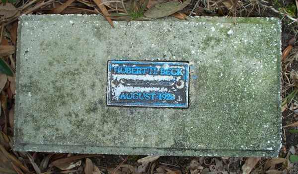 Hubert H. Beck Gravestone Photo