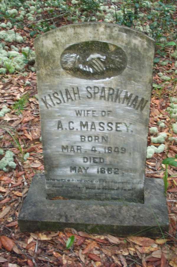 Kisiah Sparkman Massey Gravestone Photo