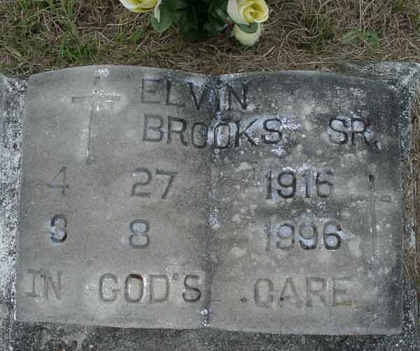 Elvin Brooks Gravestone Photo
