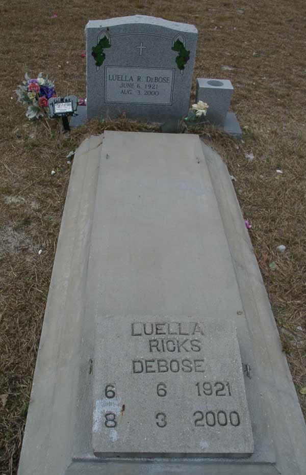 Luella R. Debose Gravestone Photo